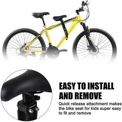 Kids Bike Seat and Handlebar Pack (2-5 years) Mounted Bicycle Saddle Seat child’s  Seat child Bike Seat