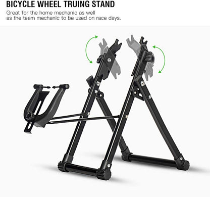 Stable bike wheel truing tool