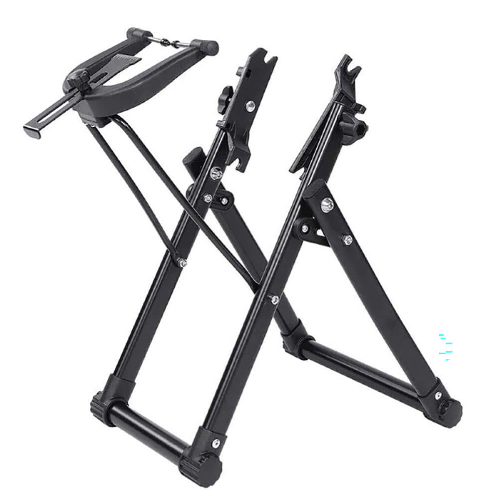 Bicycle wheel truing stand
