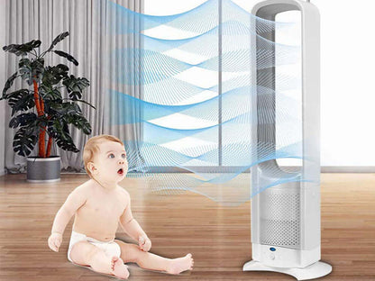 oscillating bladeless fan
