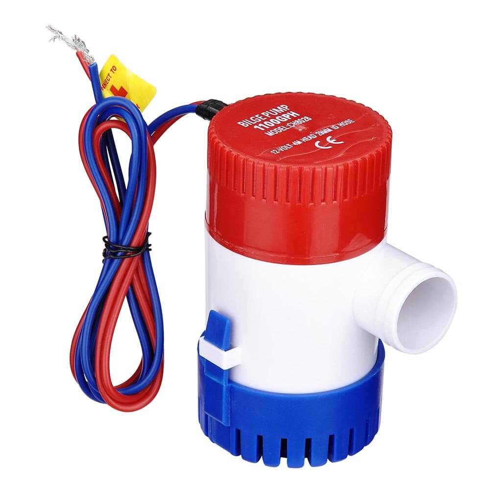 bilge pump with mounting holes