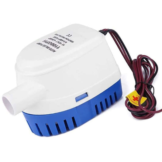 automatic bilge pump white and blue