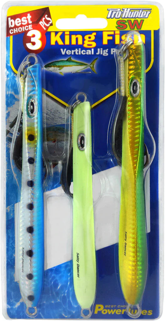 Pro Hunter Kingfish Vertical 3 pc Jig Lure Kit