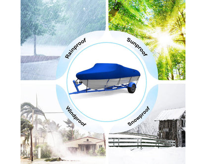 Boat Cover Heavy Duty – 210D Waterproof Trailerable Boat Cover 11–13FT