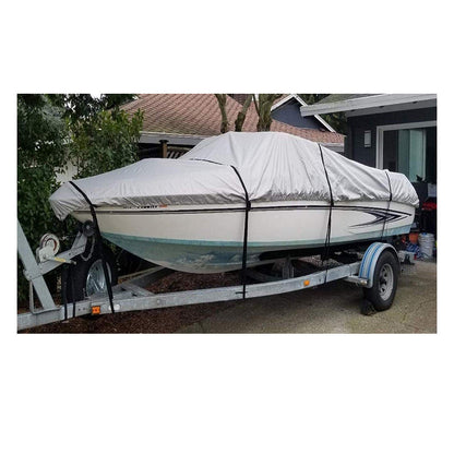 Boat Cover Trailerable Heavy Duty Boat Cover Silver 17Ft to 19FT