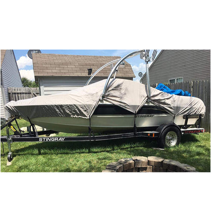 Boat Cover Trailerable Heavy Duty Boat Cover Silver 17Ft to 19FT