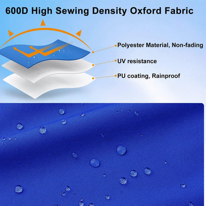 Boat Cover Heavy Duty – 210D Blue Trailerable Boat Cover for 20–22ft V-Hull