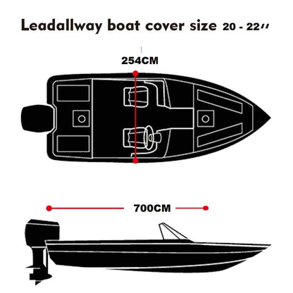 Boat Cover Heavy Duty 20ft to 22ft - The Shopsite