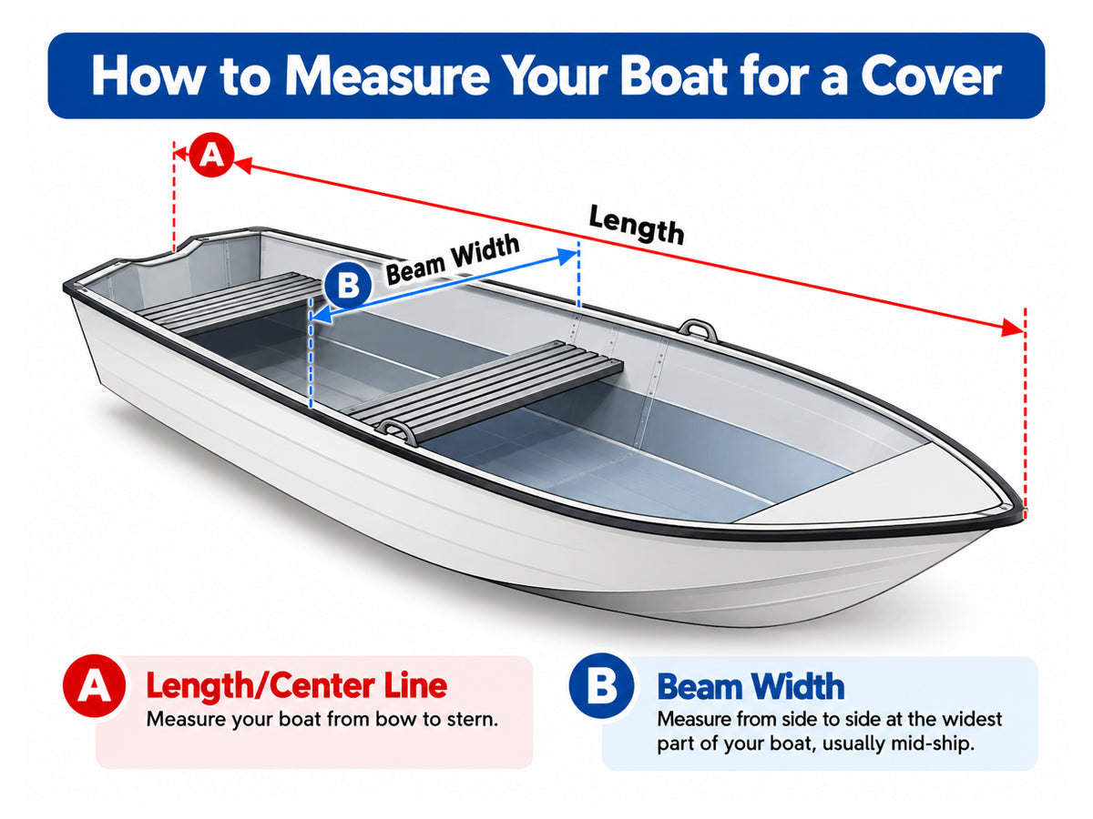 Boat Cover Heavy Duty 600D Waterproof UV Resistant 20 to 22FT