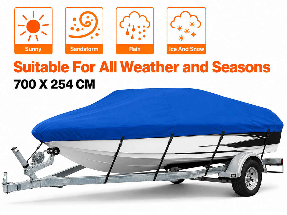 Boat Cover Heavy Duty 600D Waterproof UV Resistant 20 to 22FT