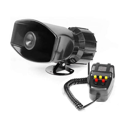 12V 60W Car Siren Ambulance Warning Alarm Loudspeaker W/Mic Sound