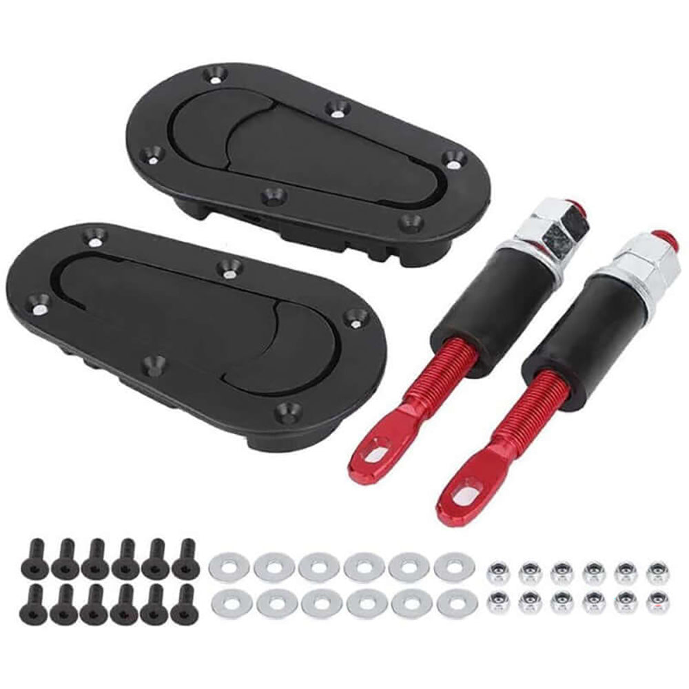 Carbon fiber bonnet pins