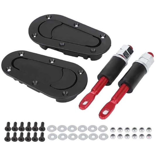 Carbon fiber bonnet pins