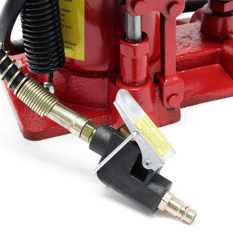 Manual and pneumatic operation jack