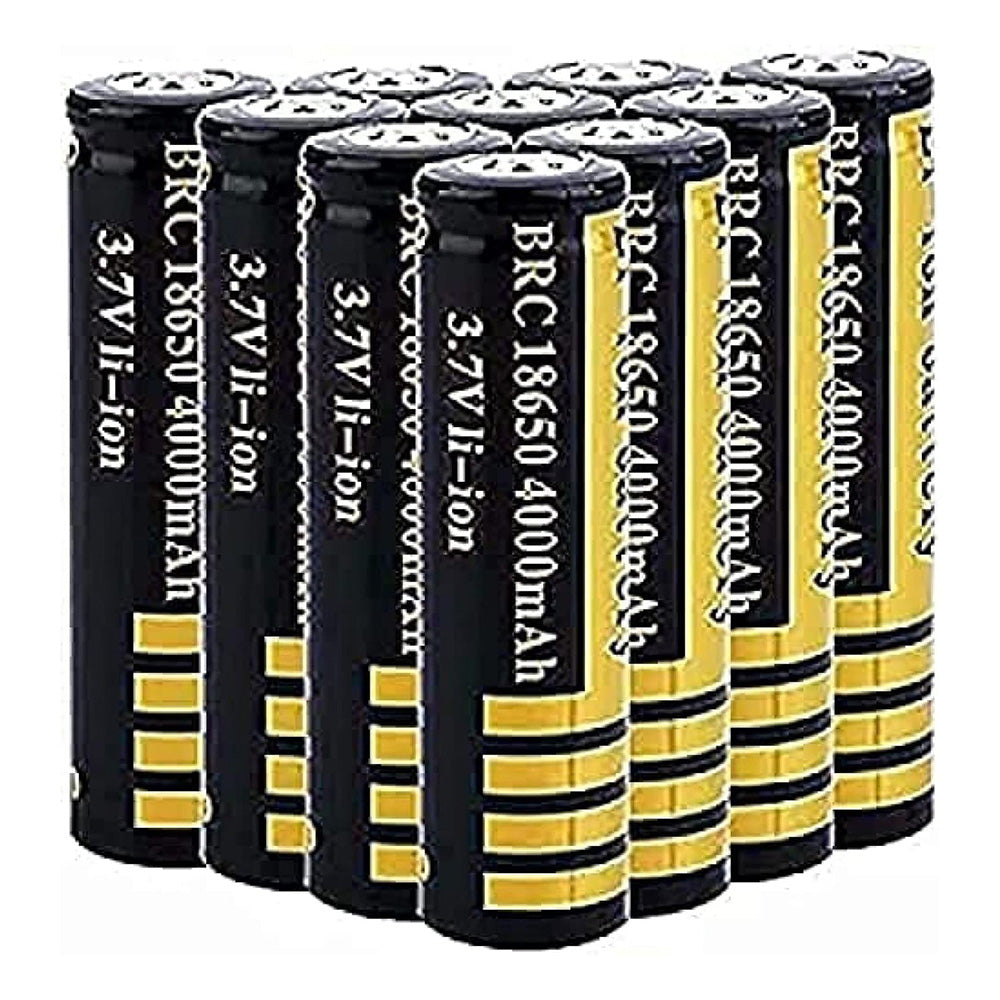 Pack of 12 18650 batteries