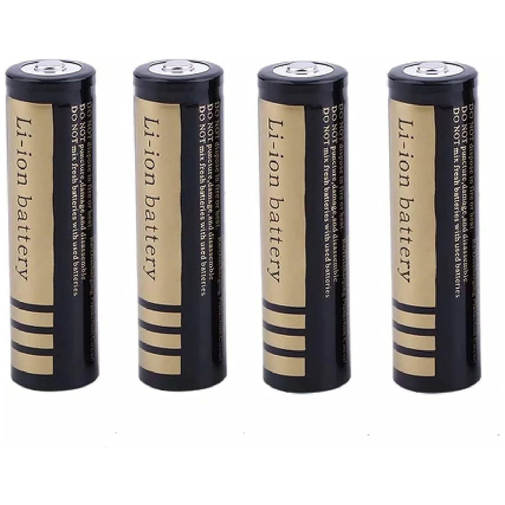 Four 18650 batteries