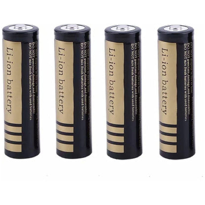 Four 18650 batteries