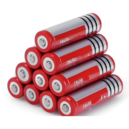 18650 rechargeable battery red
