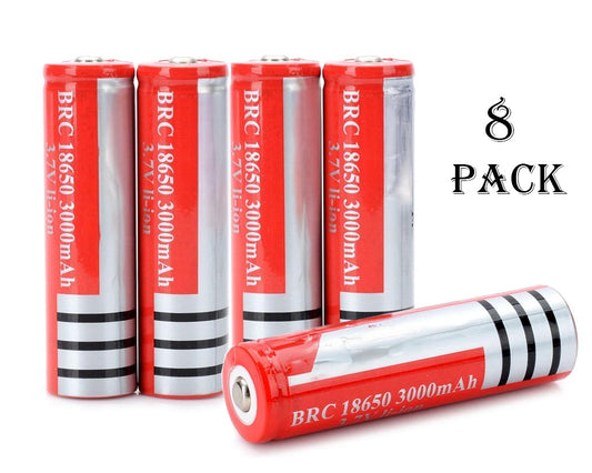 18650 Rechargeable Battery 8Pcs