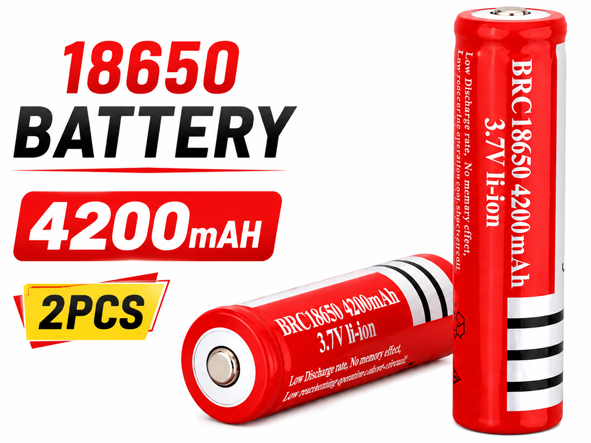 18650 rechargeable battery 2PCS