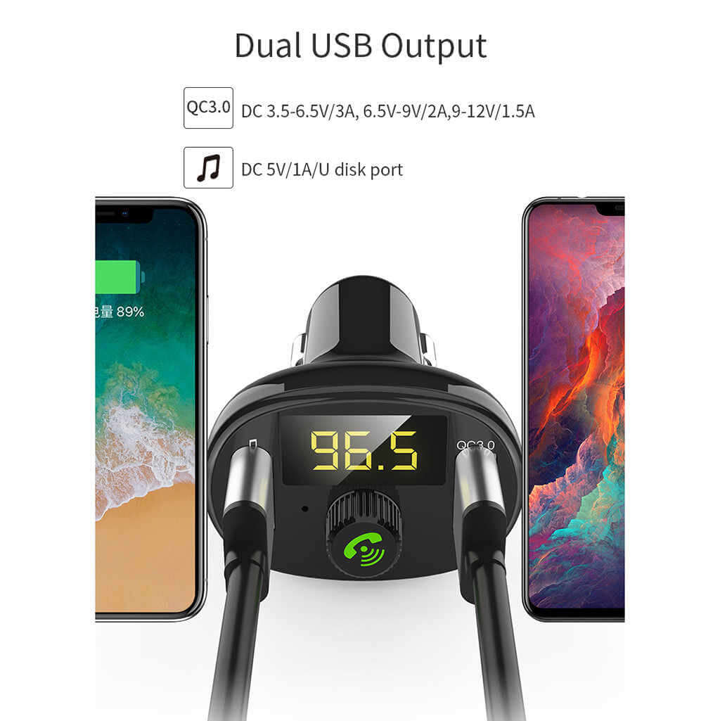 Car Bluetooth Receiver Wireless Radio Adapter Hands-Free Car Kit - The Shopsite