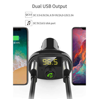 Car Bluetooth Receiver Wireless Radio Adapter Hands-Free Car Kit - The Shopsite