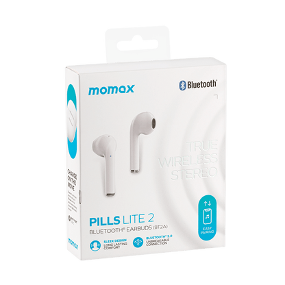 Momax Small Shell 2 True Wireless Bluetooth Earbuds-Upgrade Version BT2A