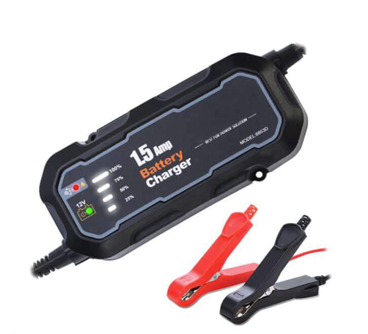 Car Battery Charger 12V 1500mA Smart Battery Charger - The Shopsite