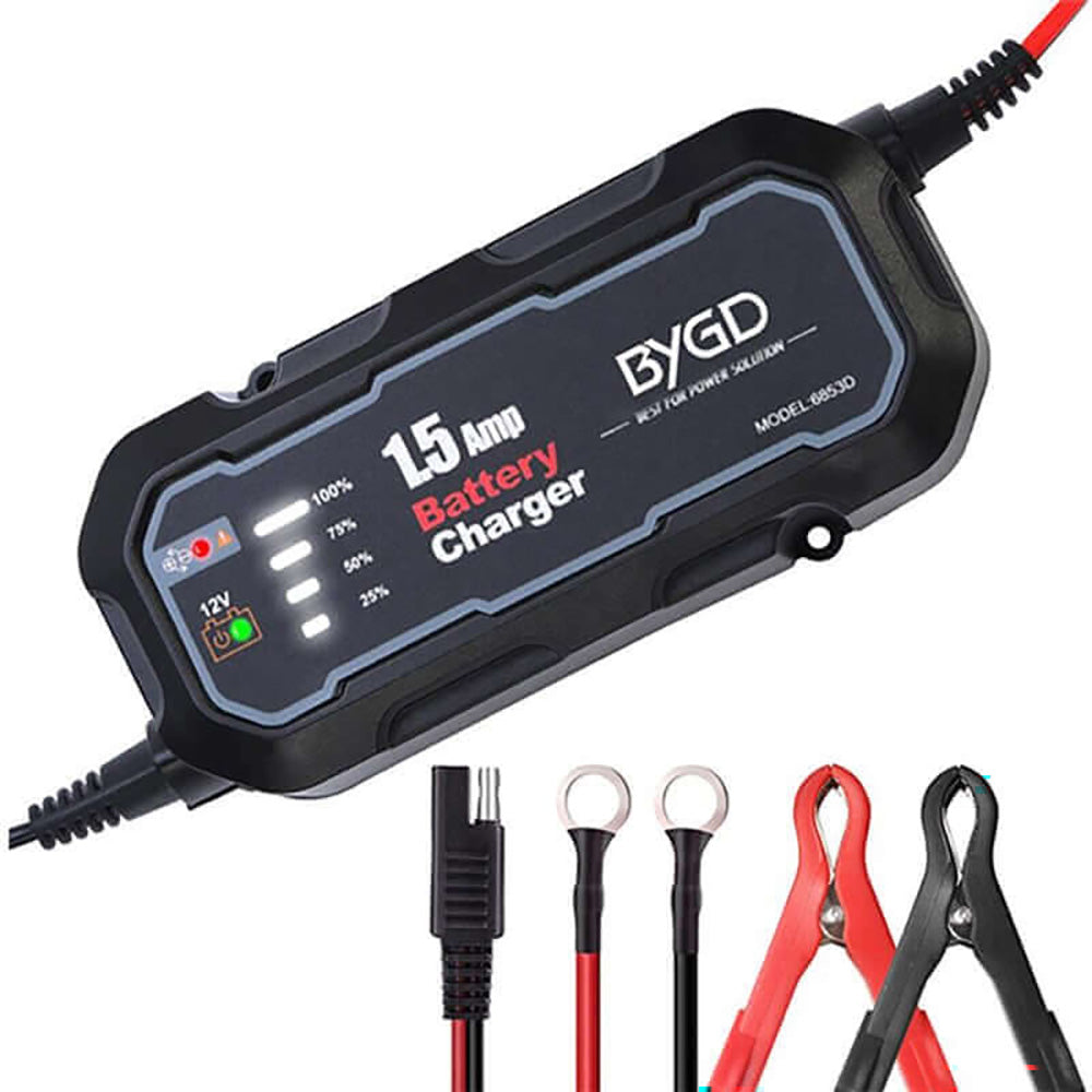 Car battery charger front view