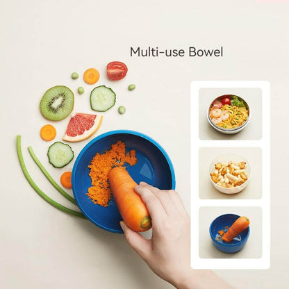 Baby Toddler Thermal Stainless Steel Suction Plate /Bowl 8 Pieces Set-Red