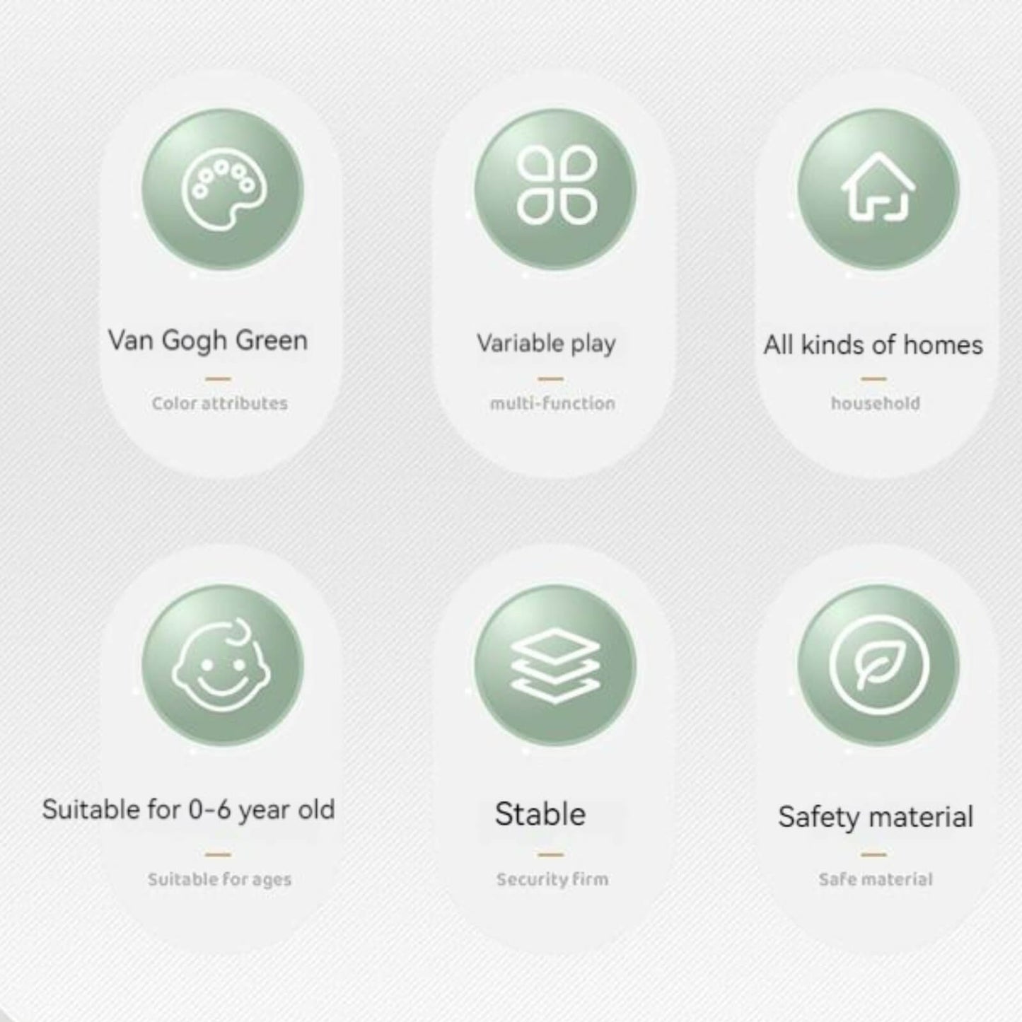 Baby Playpen-Four Leaf Clover in Green (12+2 To 18+2）