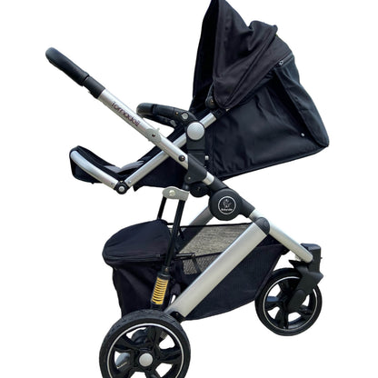 Three Wheels Baby Stroller with All Accessories -Black