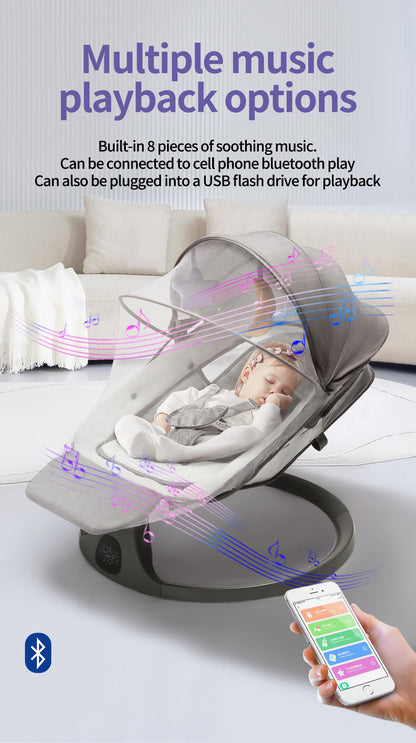 Built-in Footrest Electric Baby Swing NZ with Dinner Table – The Ultimate Comfort for Your Newborn