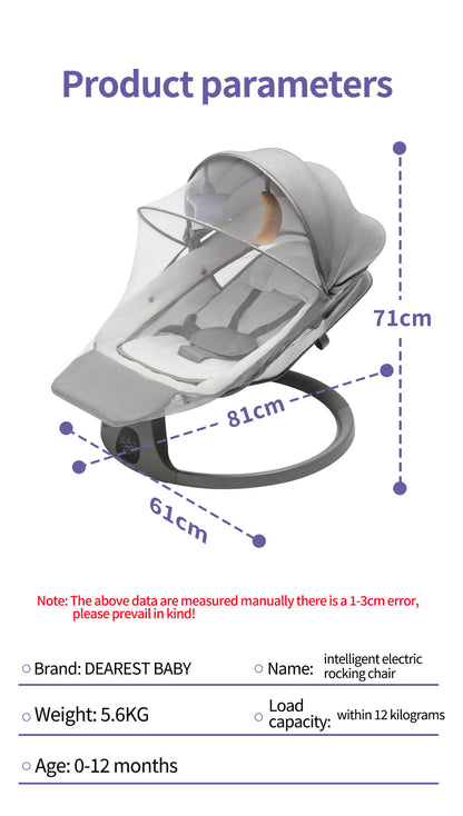 Built-in Footrest Electric Baby Swing NZ with Dinner Table – The Ultimate Comfort for Your Newborn