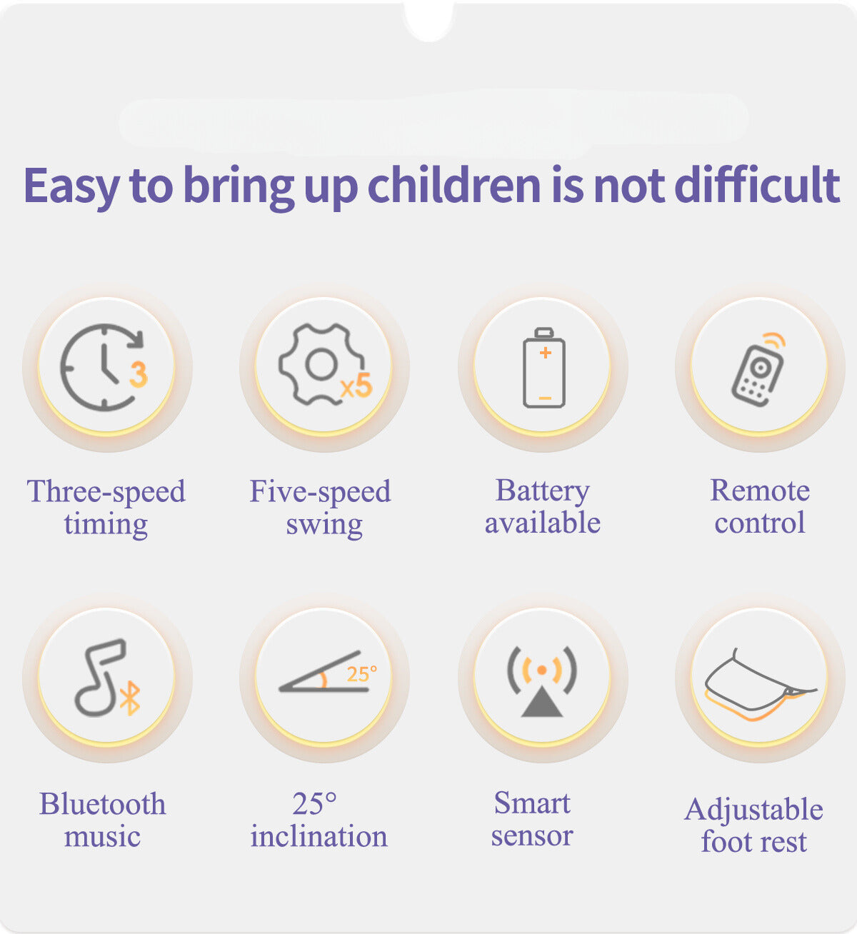 Built-in Footrest Electric Baby Swing NZ with Dinner Table – The Ultimate Comfort for Your Newborn