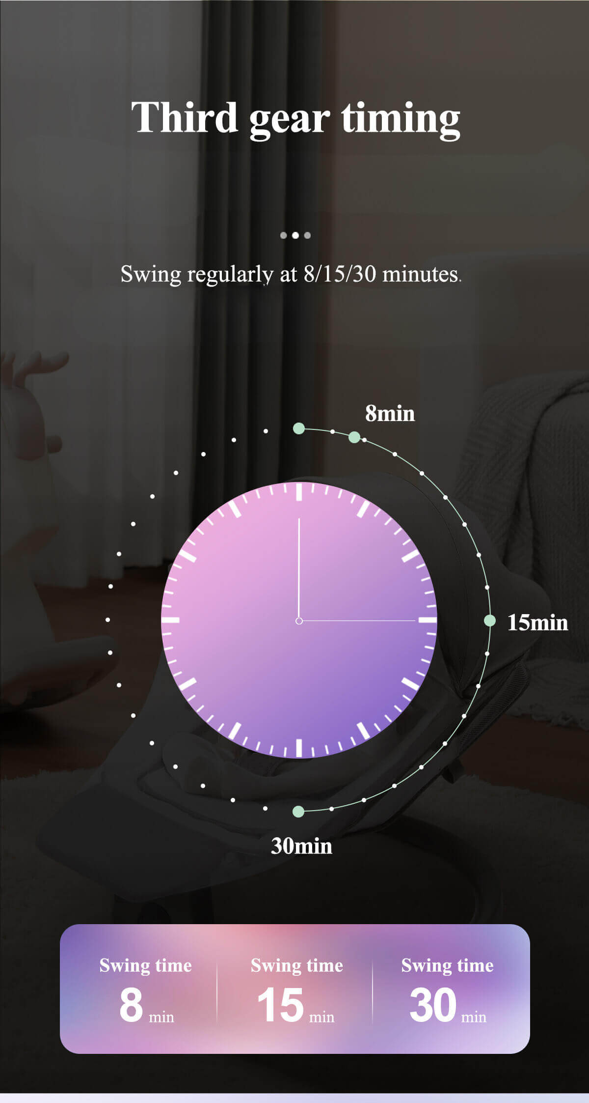 Built-in Footrest Electric Baby Swing NZ with Dinner Table – The Ultimate Comfort for Your Newborn