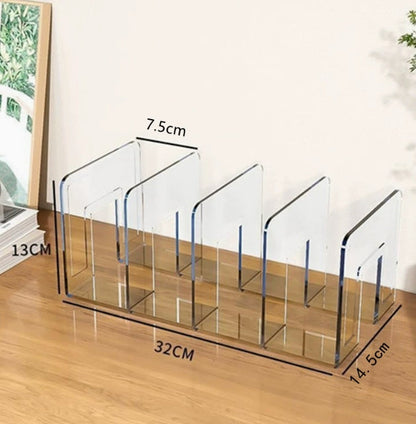2pcs Clear Handbag Divider and Storage Rack for Closet Shelves, Transparent Clutch and Wallet Holder Stand