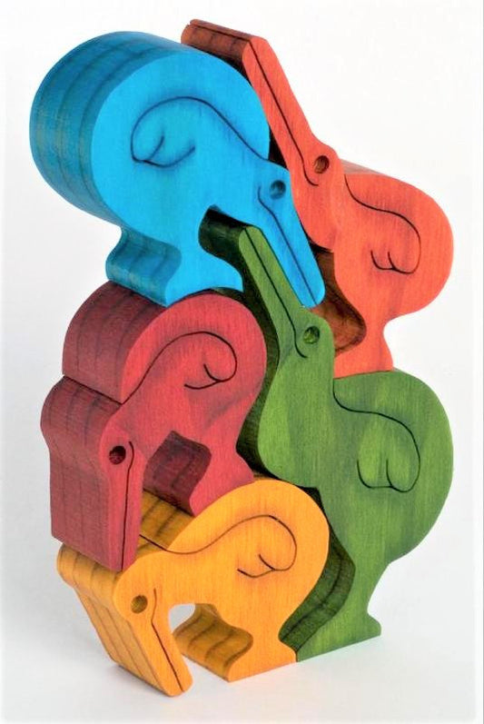 Balancing Kiwis - Lg Coloured