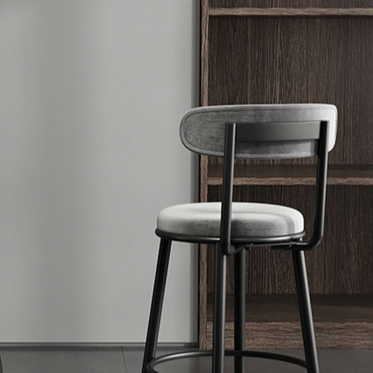 Bar Stools Velvet Chair Bar Stool Grey