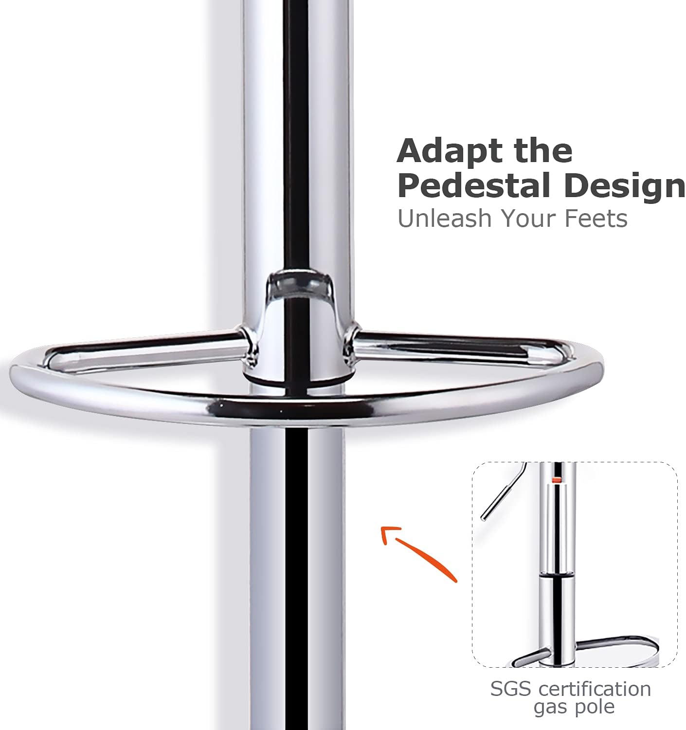 Bar Stool Height Adjustable Bar Stool Set of 2pcs