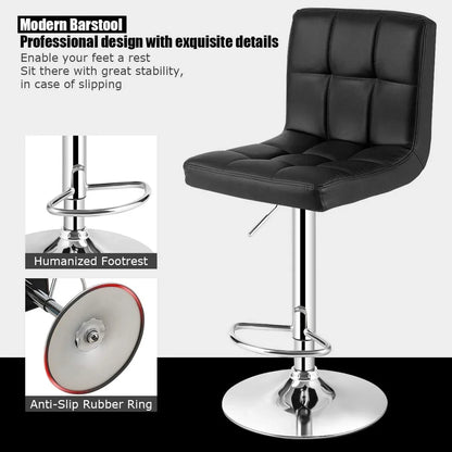 Bar Stool Height Adjustable Bar Stool Set of 2pcs
