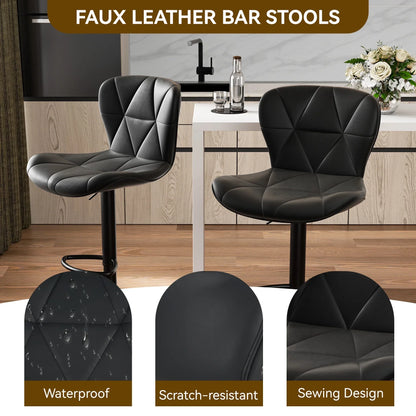 Bar Stools Adjustable Swivel Bar Stools