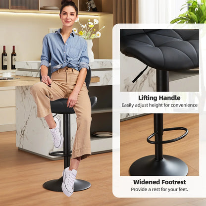 Bar Stools Adjustable Swivel Bar Stools