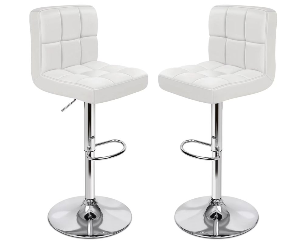 Bar Stools With Pu Leather Height Adjustable Bar Stools