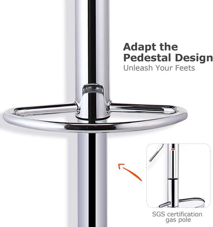 Bar Stools With Pu Leather Height Adjustable Bar Stools