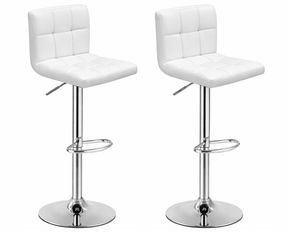 Bar Stools With Pu Leather Height Adjustable Bar Stools