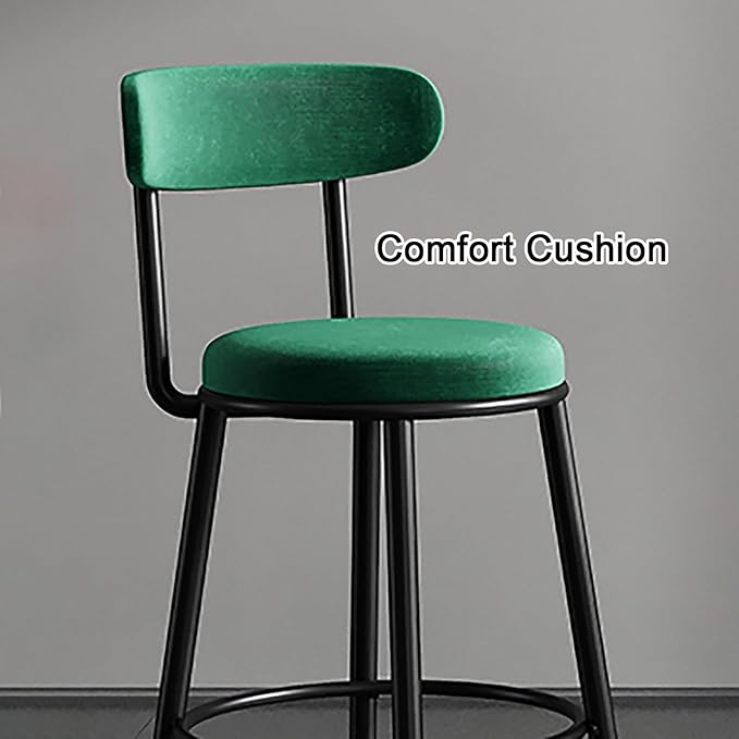 Bar Stools Velvet Kitchen Stool Green
