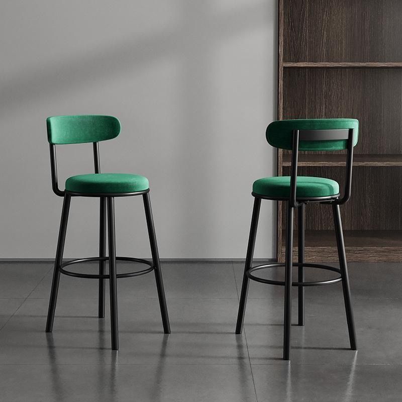Bar Stools Velvet Kitchen Stool Green