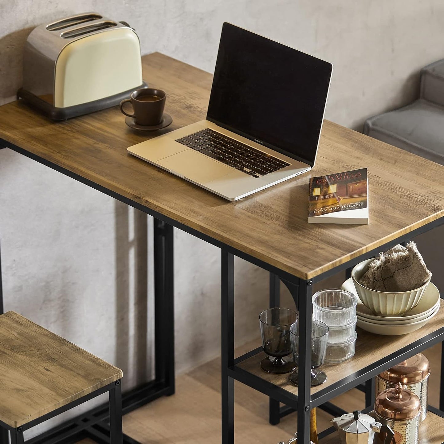 Bar Table Set with Bar Stools Chairs