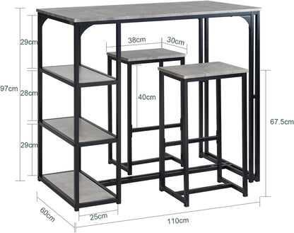 Bar Table Set with Bar Stools Chairs